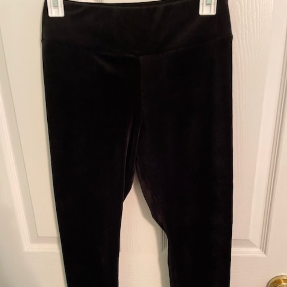 Black Velvet Leggings
